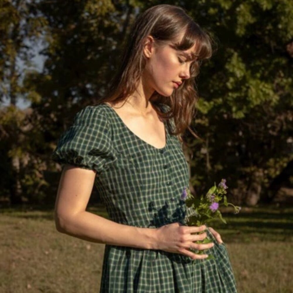 Of Her Own Kind Maeve Dress in Haworth Plaid (x small)